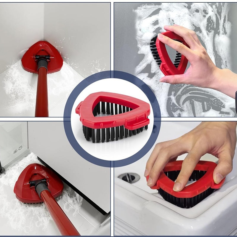 Durable Triangular Cleaning Brush Head – Efficient Scrubber for Corners & Tight Spaces