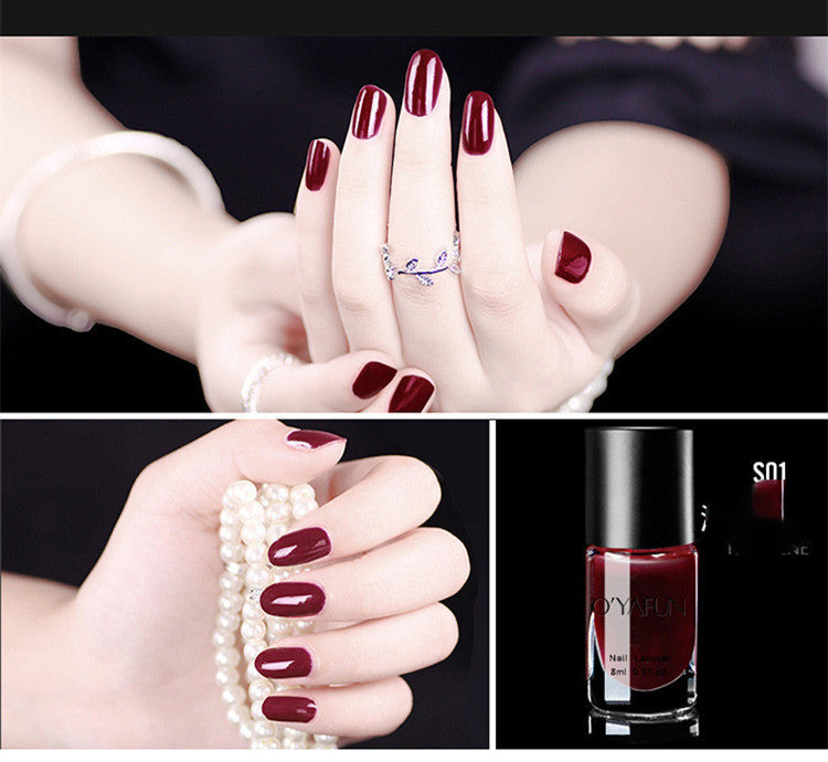 Quick-Dry Water-Based Nail Polish – Long-Lasting, Tear-Off, No UV Needed 01