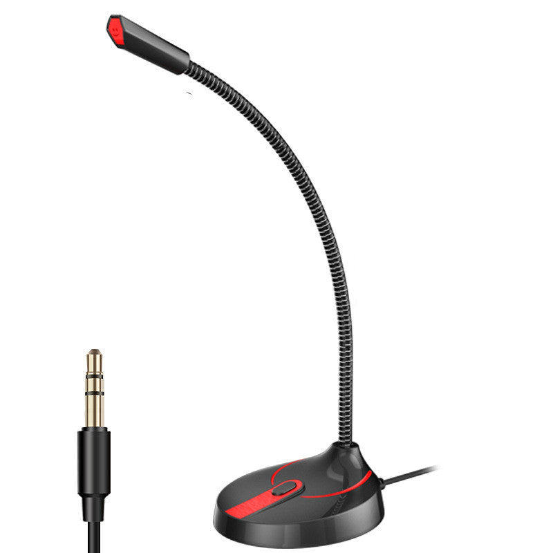 Home Office & Gaming Microphone – Plug & Play with Flexible Gooseneck Design black
