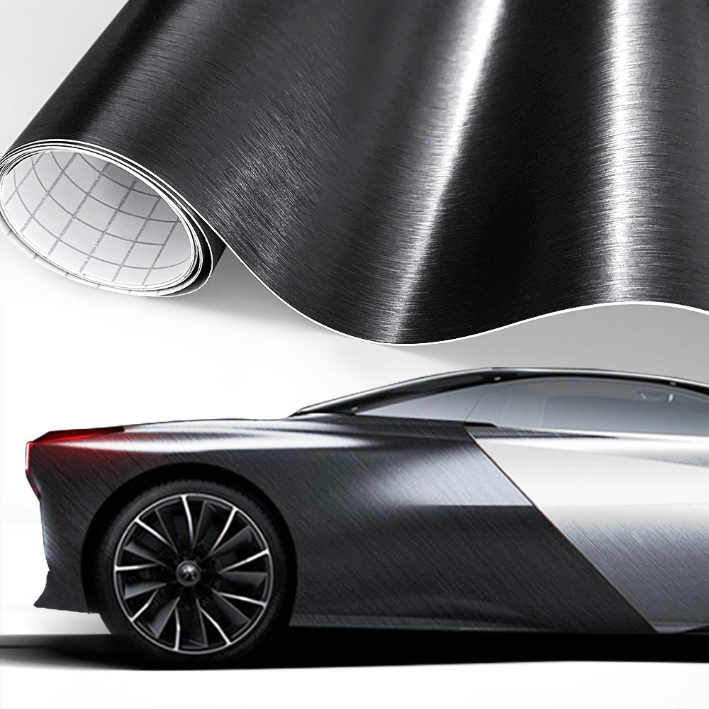 Premium Glossy Black 5D Carbon Fiber Car Wrap – High-Gloss Vinyl Film Black 30x152cm