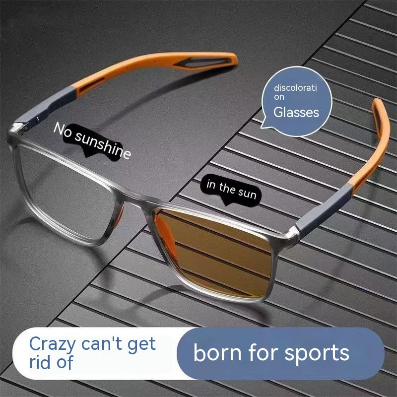 Unisex Anti-Blue Light Sports Glasses with Color Changing Lenses