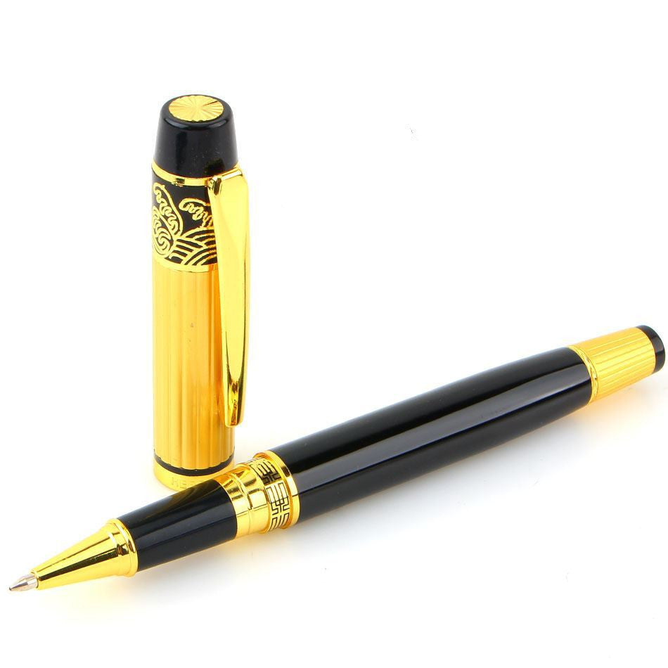 Patterned Metal Fountain Pen – Elegant Writing Tool with Iridium Nib