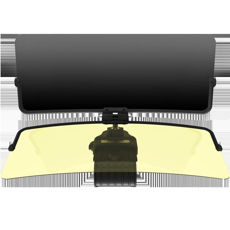 2 in 1 Car Sun Visor Anti-Glare Polarized Sunshade Plate – Day & Night Clear Vision Doublesided mirror