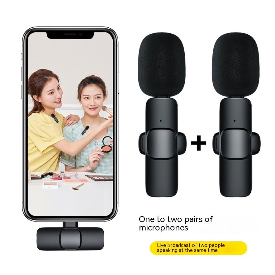 Wireless Clip-On Microphone with Noise Reduction | Ideal for Recording & Live Streaming