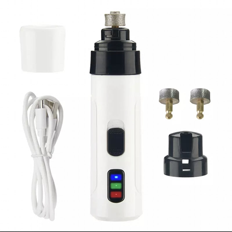 Electric Pet Nail Trimmer – Quiet USB Charging Nail Clippers for Dogs & Cats