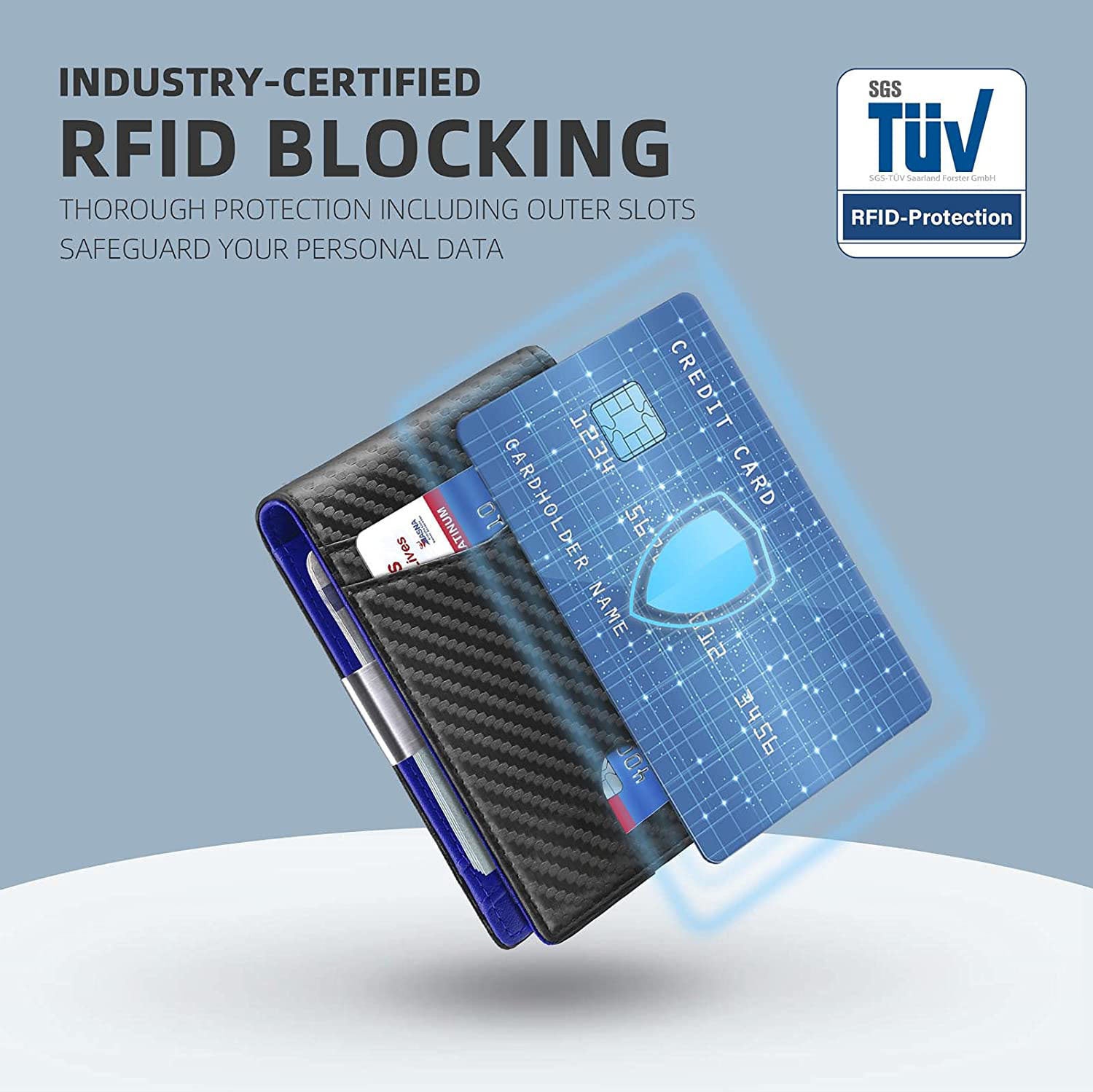 PU Leather Anti-Theft Card Holder Wallet – Slim Multi Card Slots for Men & Women