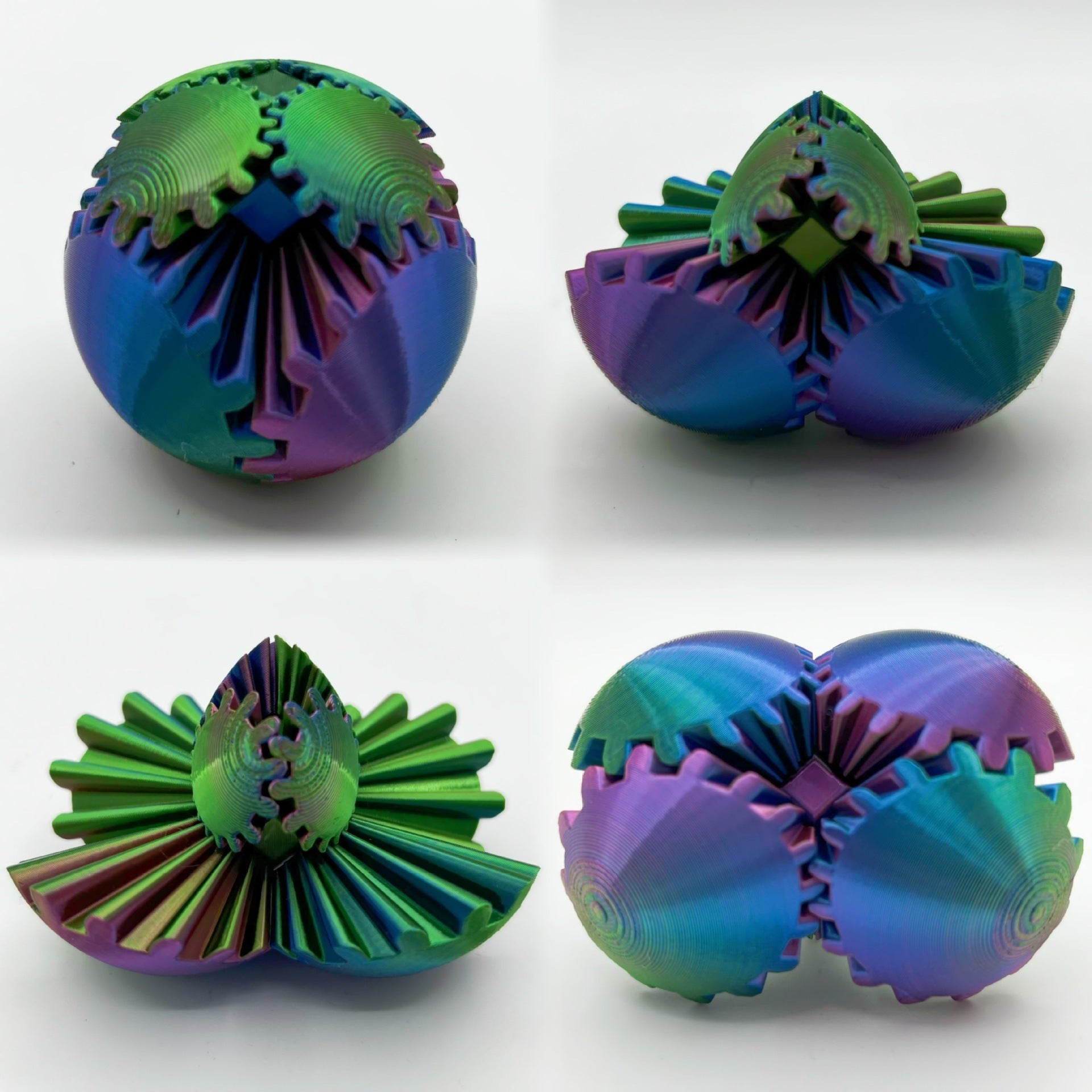 3D Printed Gear Ball – Rotating Puzzle for Kids & Adults I