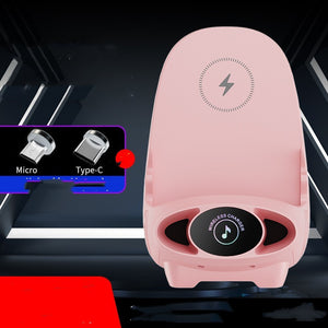 15W Wireless Fast Charging Stand – Vertical Phone Holder Pink