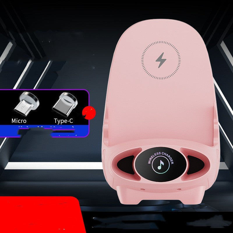 15W Wireless Fast Charging Stand – Vertical Phone Holder Pink