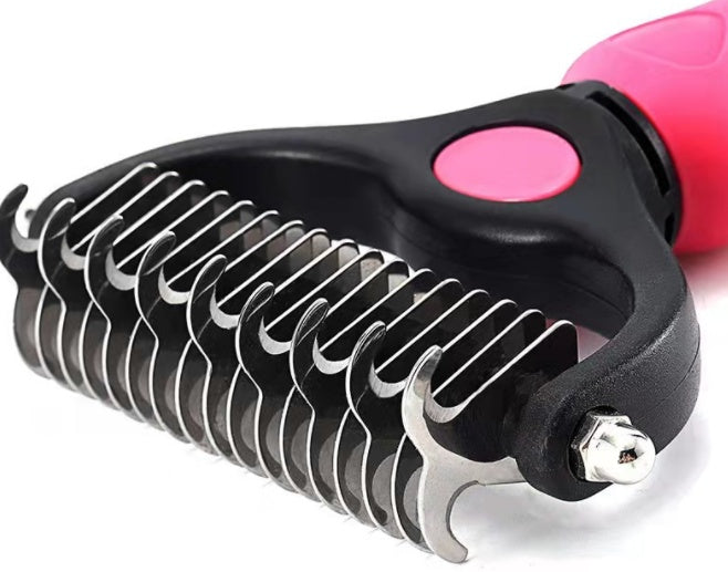Pet Knot Remover Comb – Stainless Steel Grooming Tool for Cats & Dogs
