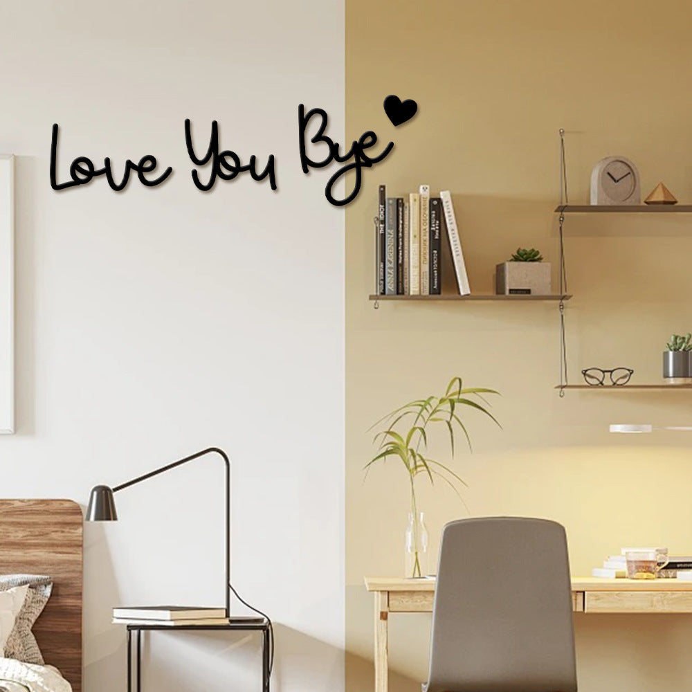 Charming Love Quote Wood Pendant – Decorative Wall Hanging for Any Room