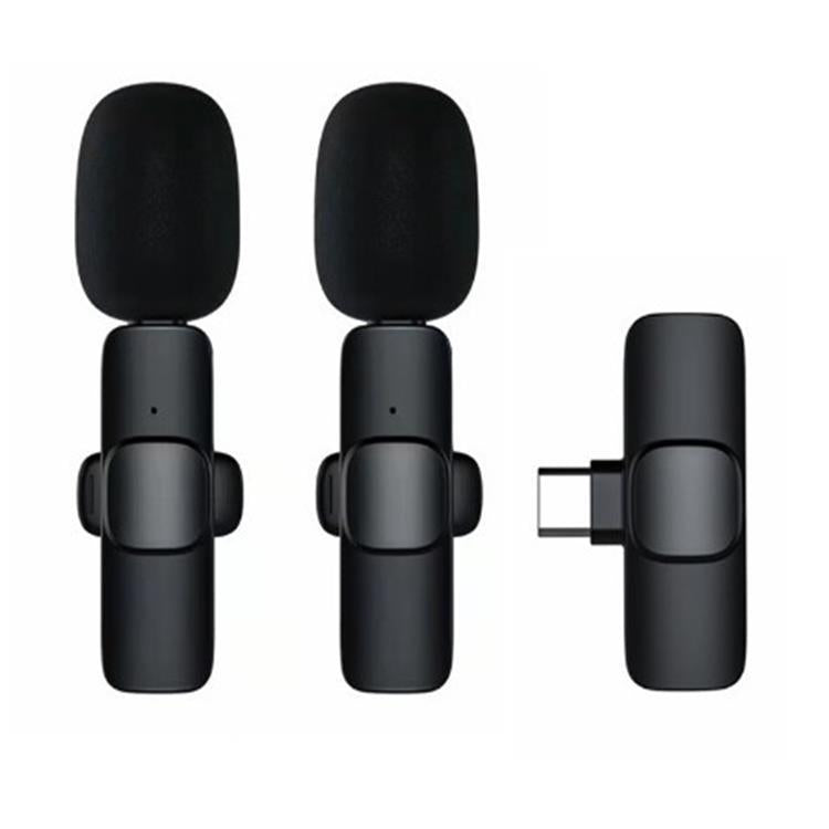 Wireless Clip-On Microphone with Noise Reduction | Ideal for Recording & Live Streaming Apple Interface