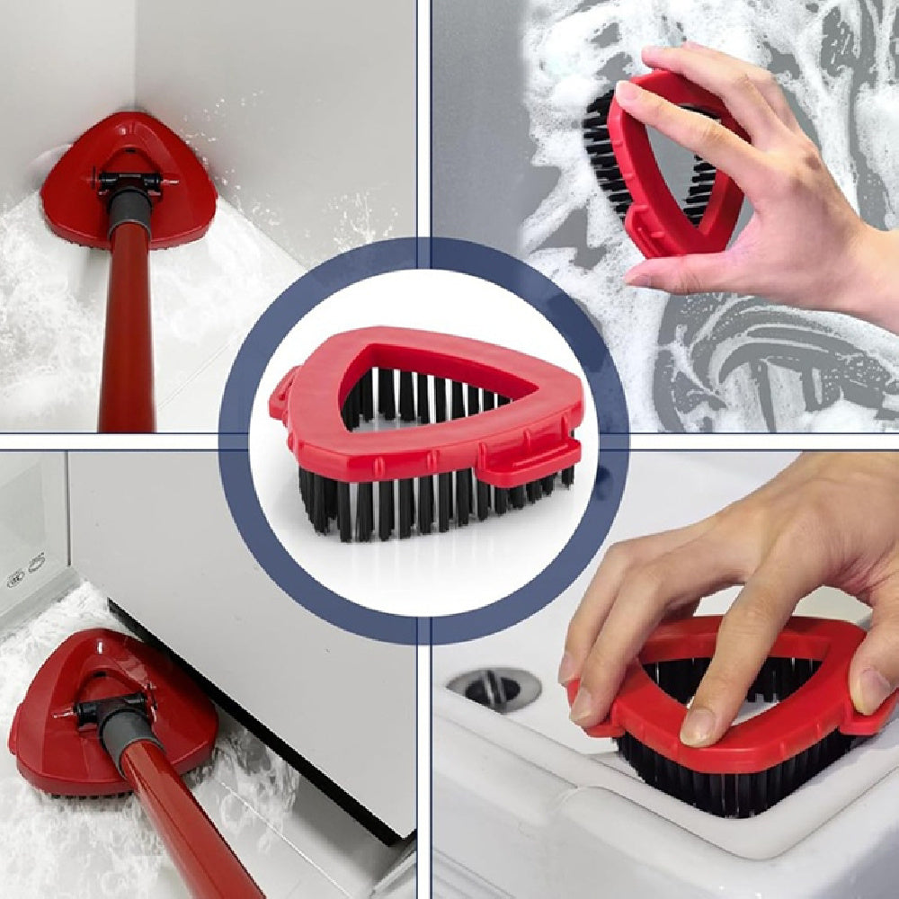 Durable Triangular Cleaning Brush Head – Efficient Scrubber for Corners & Tight Spaces