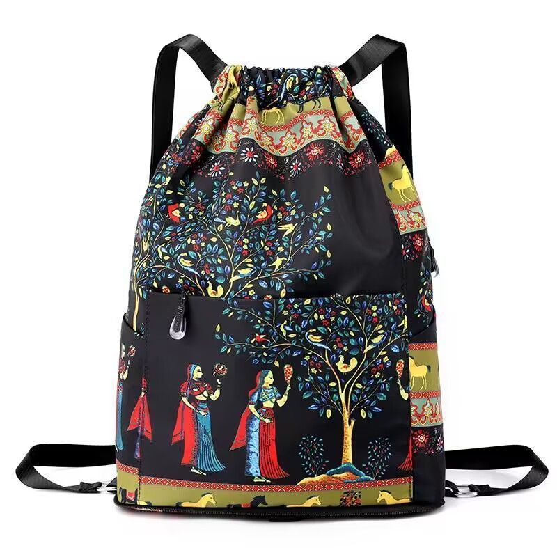 Women’s Oxford Drawstring Backpack – Stylish, Soft & Spacious
