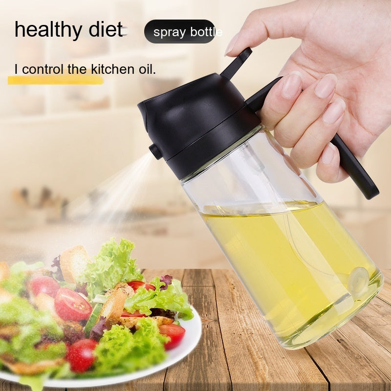 Multifunctional Oil Pot & Atomizer | Leakproof 470ml Cooking Dispenser