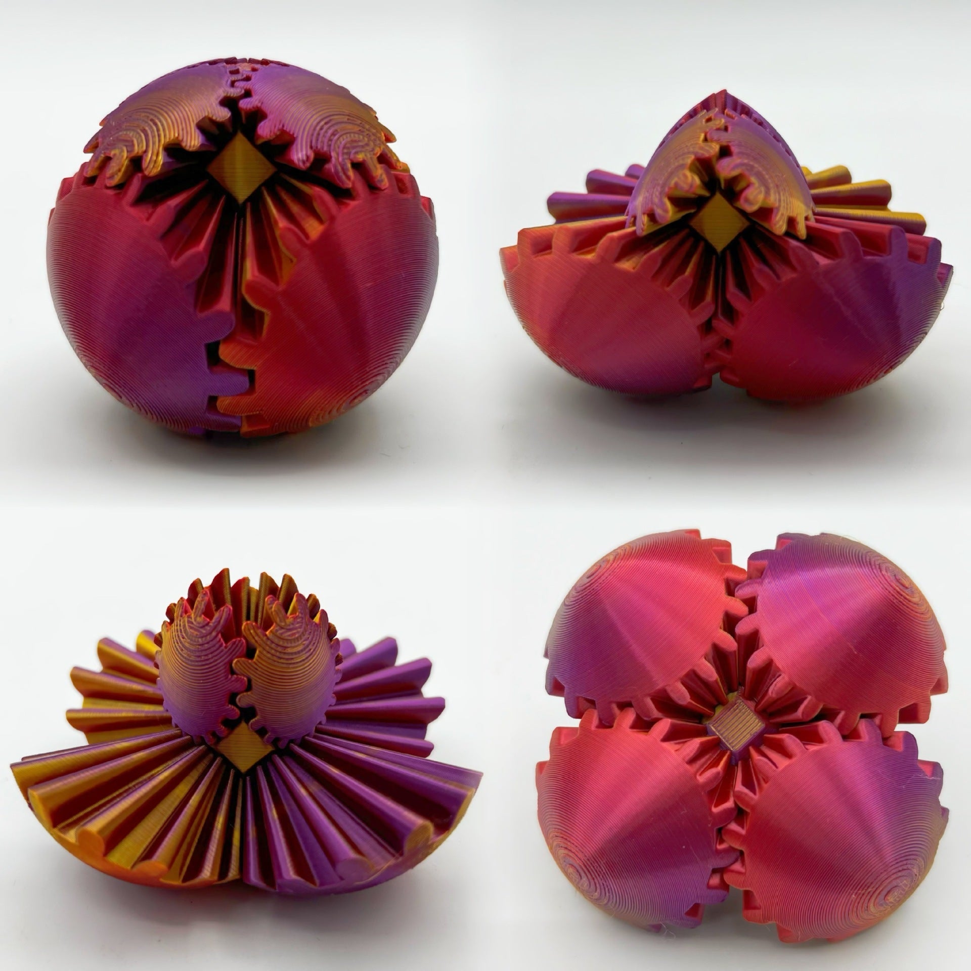 3D Printed Gear Ball – Rotating Puzzle for Kids & Adults H