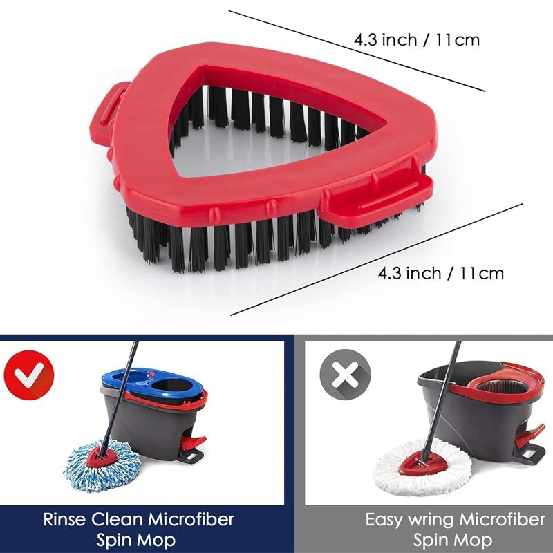 Durable Triangular Cleaning Brush Head – Efficient Scrubber for Corners & Tight Spaces