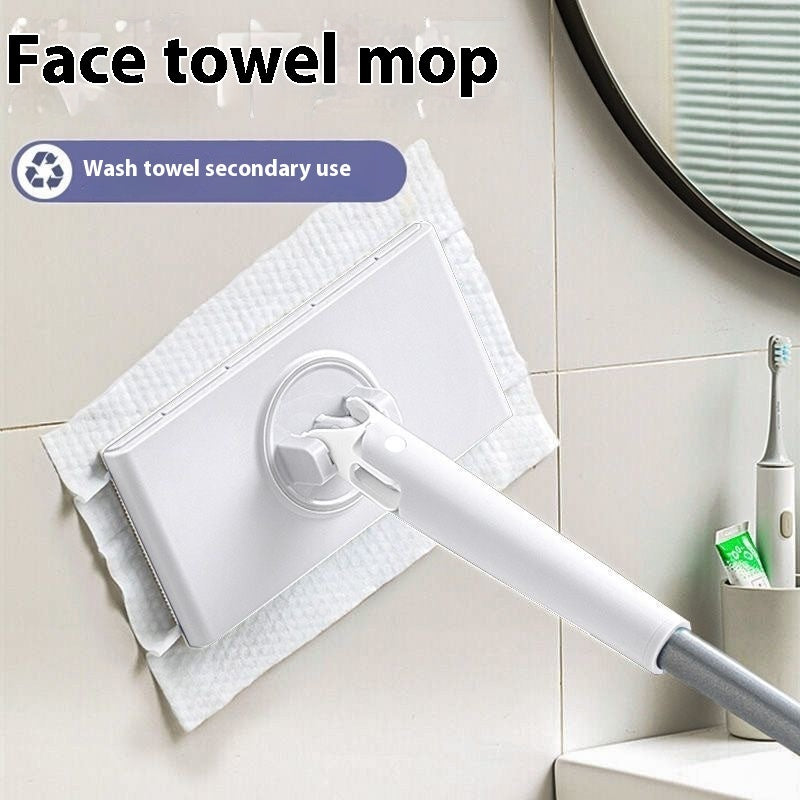 Durable & Stylish Mop – Premium Cleaning in Violet & Pearl White Pearl White 93cm