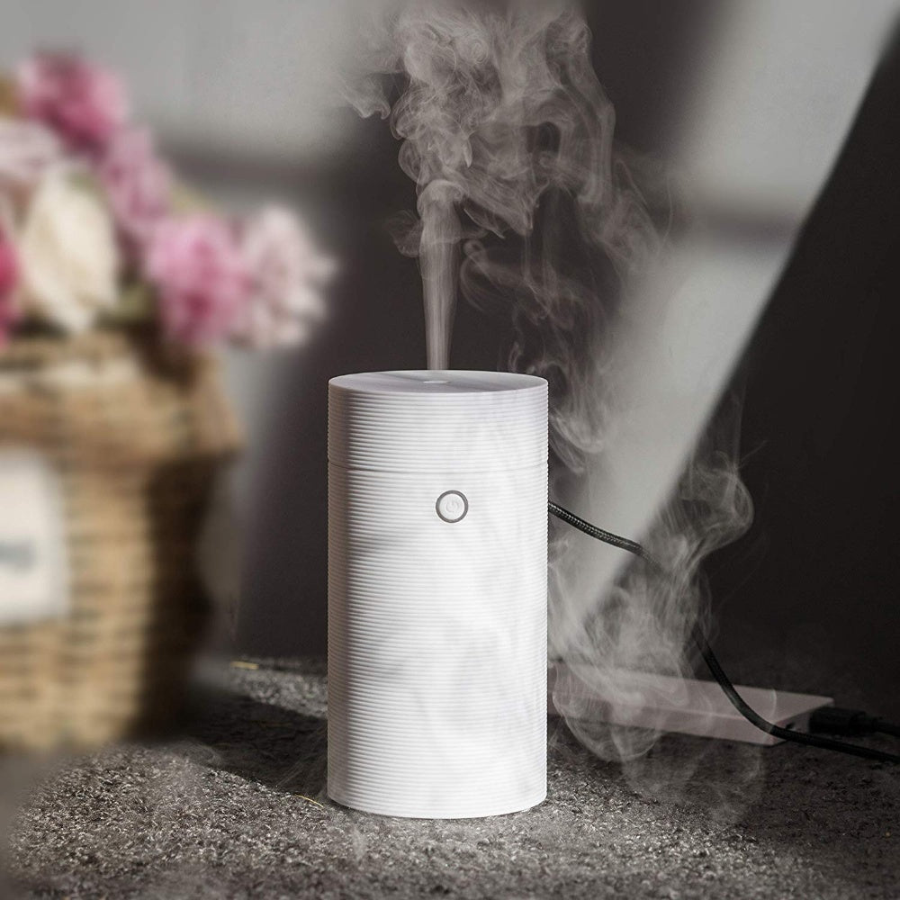 Portable Car Humidifier – 60ML USB Ultrasonic Aroma Diffuser for Travel & Home