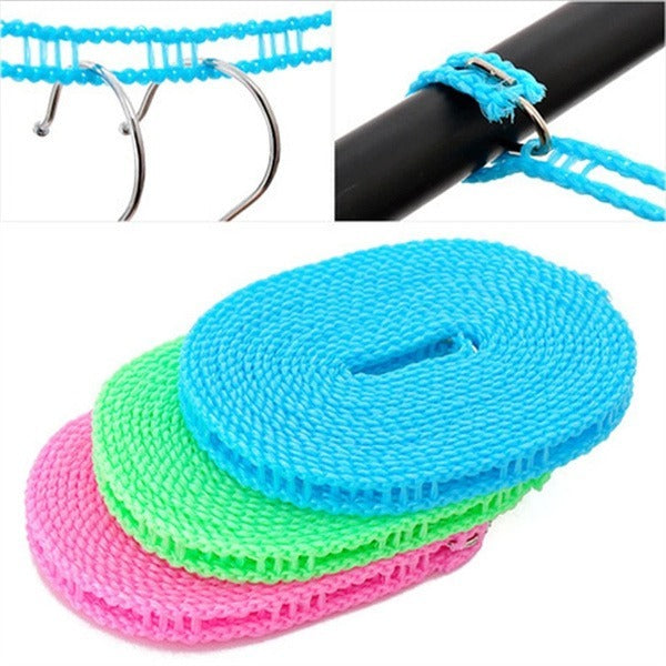 Windproof 5M Clothesline | Indoor & Outdoor Laundry Drying Rope